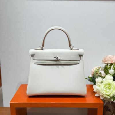 cheap quality Hermes Kelly 25 swift 10 Craie